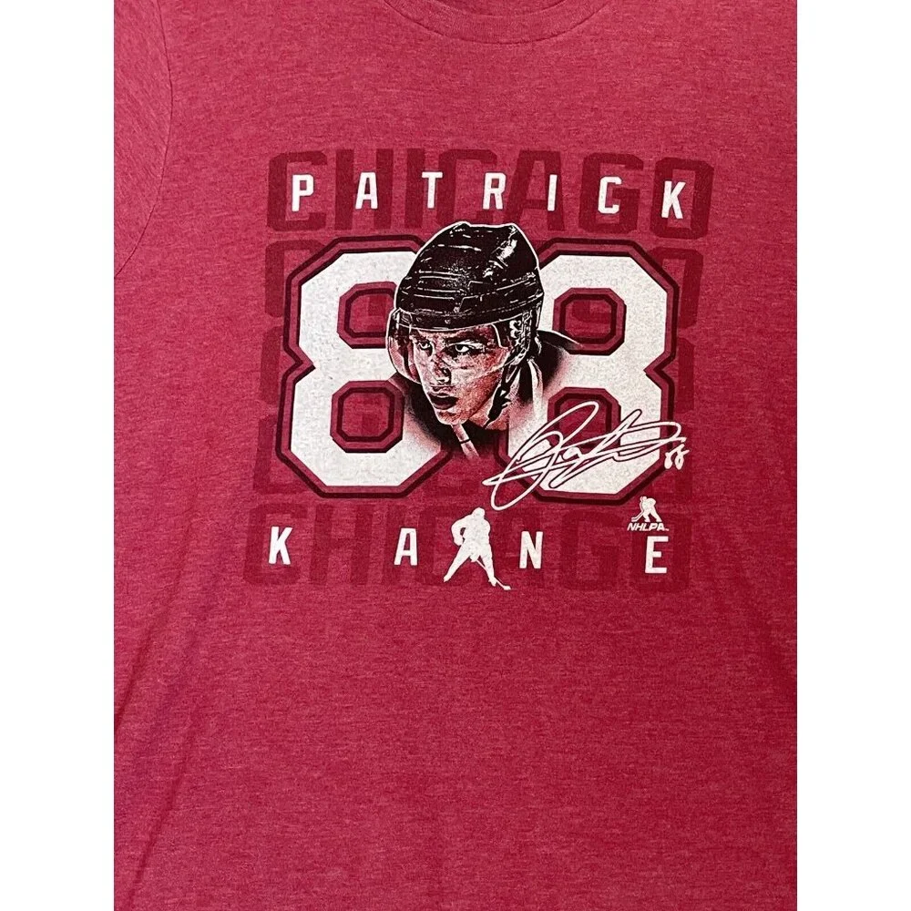 Chicago Blackhawks Patrick Kane Shirt Mens Large #88 NHLPA Hockey Red NHL - Picture 2 of 9